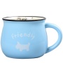 Custom Logo 250ml 350ml Coffee Mug Single Wall Smooth Mini Tea Milk Cup Gifts Colorful Coffee Cup with Handle for Breakfast