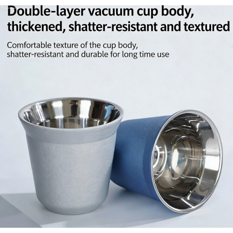 304 Stainless Steel Beer Cup Double-layered Bottle  Heat-insulating Coffee Mug