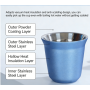304 Stainless Steel Beer Cup Double-layered Bottle  Heat-insulating Coffee Mug