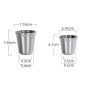 304 Stainless Steel Beer Cup Double-layered Bottle  Heat-insulating Coffee Mug
