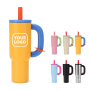 New Colors 40oz Handle Tumbler with Removable Straw Double Wall Stainless Steel Travel Mug with Leakproof Lids