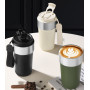 17oz Custom Laser Engraving Logo 304 Stainless Steel Travel Coffee Mug Insulated Tumbler Vacuum Thermal Cup With 2-in-1 Sip Lid