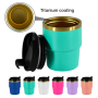 Custom Titanium Coating 6oz Mini Car Stainless Steel Tumbler Double Wall Vacuum Insulated Metal Water Bottle