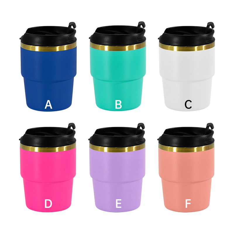 Custom Titanium Coating 6oz Mini Car Stainless Steel Tumbler Double Wall Vacuum Insulated Metal Water Bottle