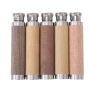 Customized 30ml 45ml Flask Portable Bamboo Wooden Grain 1oz 1.5oz Hip Flask Stainless Steel Whiskey Wine Pot for Outdoor Camping