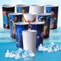 Custom Logo 20oz Reusable Sublimation Plastic Cola Taper Tumbler Blanks Coffee Mugs Plastic Cups for DIY Heat Transfer Printing