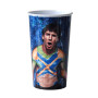 Custom Logo 20oz Reusable Sublimation Plastic Cola Taper Tumbler Blanks Coffee Mugs Plastic Cups for DIY Heat Transfer Printing