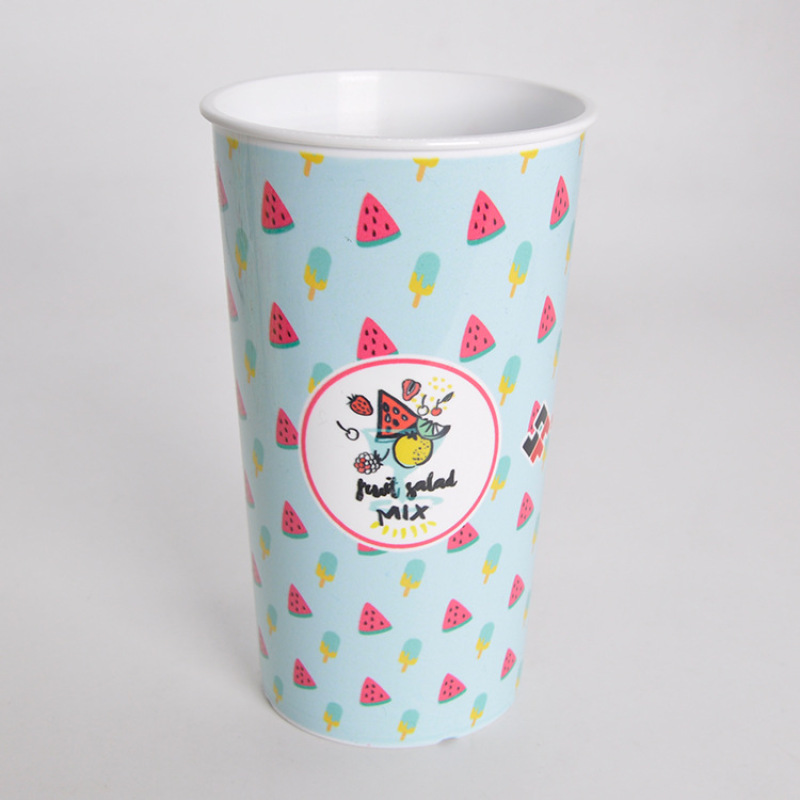 Custom Logo 20oz Reusable Sublimation Plastic Cola Taper Tumbler Blanks Coffee Mugs Plastic Cups for DIY Heat Transfer Printing