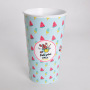 Custom Logo 20oz Reusable Sublimation Plastic Cola Taper Tumbler Blanks Coffee Mugs Plastic Cups for DIY Heat Transfer Printing