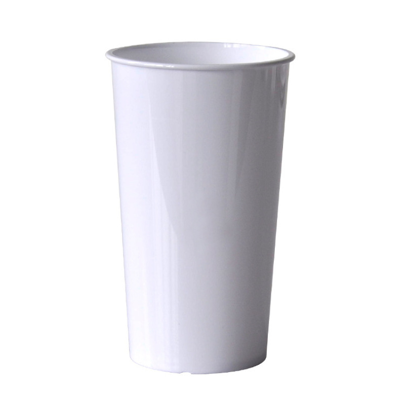 Custom Logo 20oz Reusable Sublimation Plastic Cola Taper Tumbler Blanks Coffee Mugs Plastic Cups for DIY Heat Transfer Printing