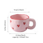 Cute Creative Valentine's Day Heart Design Custom Logo Printing Ceramic Mug for Valentine's Day