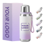Gradient Color 800ml/ 600ml Matte Stainless Steel Vacuum Flasks Double Wall Insulated Thermal Water Bottle with Tea Filter/rope