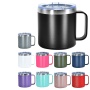 Custom 14oz Water Bottles With Handle Wholesale Insulated Coffee Double Wall Tumbler Travel Stainless Steel Mug