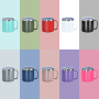Custom 14oz Water Bottles With Handle Wholesale Insulated Coffee Double Wall Tumbler Travel Stainless Steel Mug