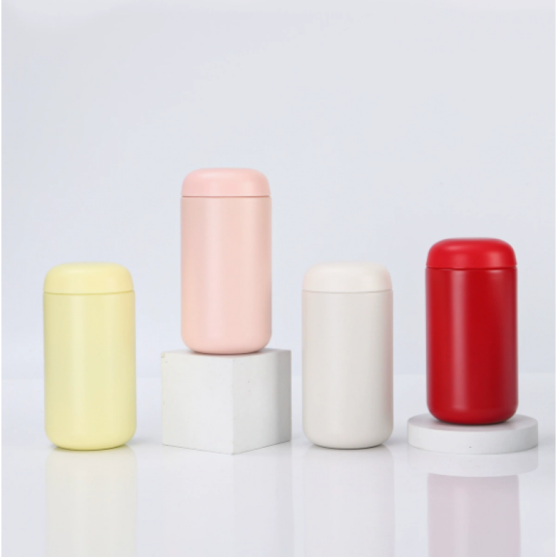 Mini Capsule Cup Creative Tea-water Separation Stainless Steel Insulated Bottle Portable and Fresh Pocket Mug