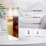Frosted 25oz Sublimation Blank Beer Can Beer Glasses Cup Can Shape Glass with Bamboo Lid and Glass Lid 25pcs/ctn