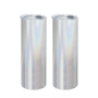 China Warehouse in Stocked  30oz Shimmer Glitter White Holographic Sublimation Blanks Tumbler