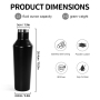 Custom Logo 22oz Stainless Steel Beer Drinking Bottle Insulated Outdoor Water Bottle SS304 Double Wall Vacuum Cup for Wholesale