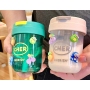 350ml Children PC Plastic Water Bottle High Temperature Resistant Cute Cup for Kids Students W/ Dual Drinking Mouth BAP-FREE