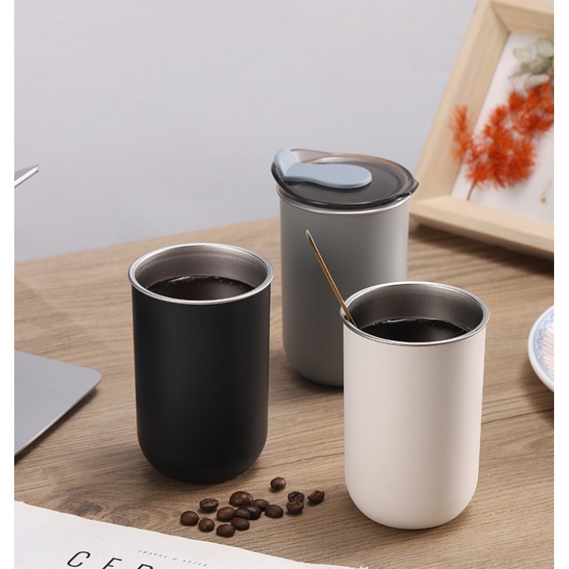 Wholesale 330ml Personalized Stainless Steel Powder Coated Coffee Mugs Mini Portable Travel Cups for Laser Printing Custom Logo