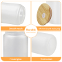USA Warehouse RTS 25pcs/ctn 16oz Frosted Glass Can Sublimation Glass Tumler Mugs with Bamboo Lid and Plastic Straw