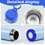 Wholesale 12oz Stainless Steel Kids Water Bottle Sublimation Blanks Tumblers Straw Flip Top Lid Straight Sippy Cup for Children