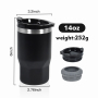 New Design Octagon Cup 4 in 1 Cooler Can 14oz Double Wall Stainless Steel Insulated Beer Can Cooler With 2 Lids