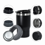 New Design Octagon Cup 4 in 1 Cooler Can 14oz Double Wall Stainless Steel Insulated Beer Can Cooler With 2 Lids