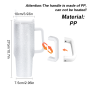 40oz Rough Glitter White Sublimation Tumbler with Handle and Straw Holograph Sparkle Iridescent Vacuum Insulated Tumbler