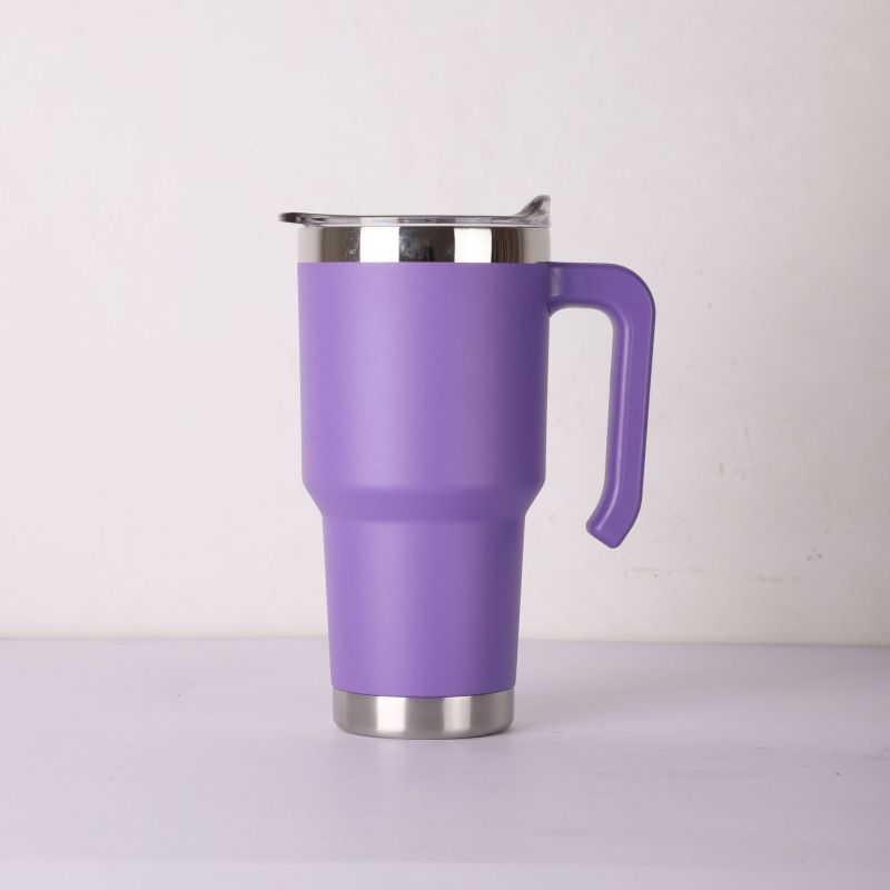 16oz 20oz 30oz Custom Double Walled Powder Coated Insulated Water Bottle Car Cup Stainless Steel Tumbler Travel Coffee Mug