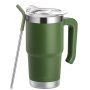 16oz 20oz 30oz Custom Double Walled Powder Coated Insulated Water Bottle Car Cup Stainless Steel Tumbler Travel Coffee Mug