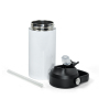 Creative 12oz Flat Kids Water Bottle Double Wall Stainless Steel Kids Sublimation Tumbler with Colorful Flip Straw Lids