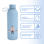US Warehouse New Arrival Sports Water Bottle and Tote Bag Set 500ml Small Mouth Vacuum Flask with Handle Grip 4sets/ctn