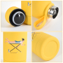 US Warehouse New Arrival Sports Water Bottle and Tote Bag Set 500ml Small Mouth Vacuum Flask with Handle Grip 4sets/ctn