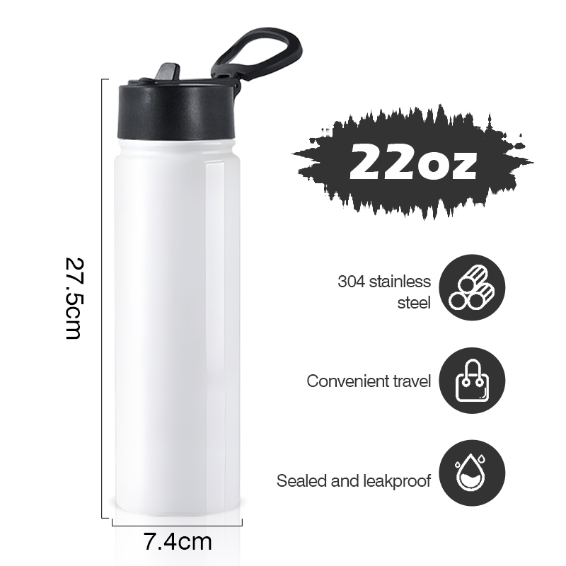 New Stocked in China Warehouse 22oz Sublimation Sports Water Bottles 22 Ounce Bank Sublimation Tumbler Cup
