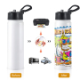 New Stocked in China Warehouse 22oz Sublimation Sports Water Bottles 22 Ounce Bank Sublimation Tumbler Cup