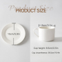 Sublimation Bone China Espresso 6oz Ceramic Mug Set White Sublimation Coffee Mug Blank for DIY Custom