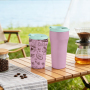 12oz, 16oz, and 20oz Travel Mugs Feature Professional-grade Double-wall Vacuum Insulation