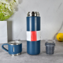 500ml Double-Wall Thermal Mug Gift Set Tea Cup 304 Stainless Steel Tumbler Water Bottle Portable Vacuum Flask with 2 Extra Cup