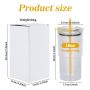 RTS 18oz Acrylic Tumblers Cup Snow Globe Water Tumbler clear Iced Coffee Mug 510ML Double Wall Beer Can With Colored Lid