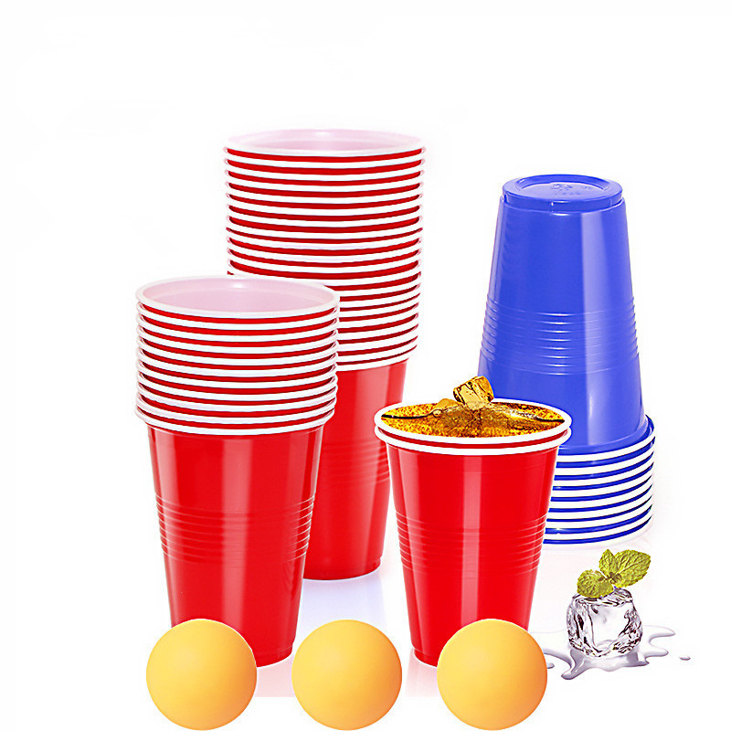 16oz Plastic Tumblers Water Cups Assorted Colors Restaurant Drinking Cafe Stackable BPA-free Party on Disposable Plastic Cups