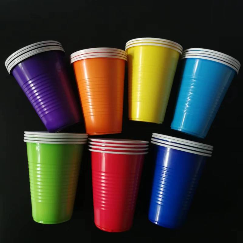 16oz Plastic Tumblers Water Cups Assorted Colors Restaurant Drinking Cafe Stackable BPA-free Party on Disposable Plastic Cups