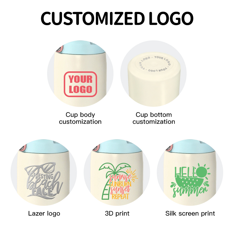 Custom 18oz Sports Water Bottle Double Wall Stainless Steel Travel Tumbler with Portable Handle Lids