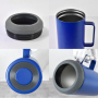 Custom logo Porta Latas 4 En 1 40 oz Can Cooler With Handle Regular Can & Beer Bottle Keep Cold Double Walled Insulated
