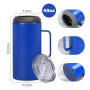 Custom logo Porta Latas 4 En 1 40 oz Can Cooler With Handle Regular Can & Beer Bottle Keep Cold Double Walled Insulated