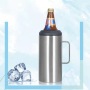 Custom logo Porta Latas 4 En 1 40 oz Can Cooler With Handle Regular Can & Beer Bottle Keep Cold Double Walled Insulated