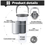 Sublimation 30oz Travel Tumbler Stainless Steel Vacuum Insulated Water Bottle with Top Handle Sippy Lids for Heat Press DIY