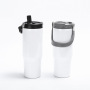 Sublimation 30oz Travel Tumbler Stainless Steel Vacuum Insulated Water Bottle with Top Handle Sippy Lids for Heat Press DIY