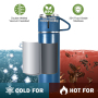 Christmas Gifts Stainless Steel Tee Cup Double Water Mug Colors Box Gift Water Bottle Vacuum Flask with 2 Cups