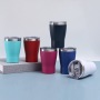 12oz Kids Stainless Steel Tumblers With Lids Powder Coated Double Wall Insulated Cup Reusable Drinking Coffee Mug